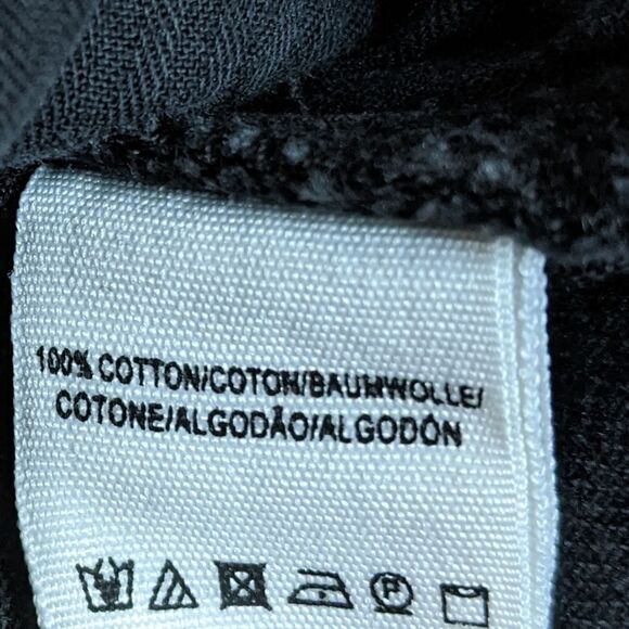 We The Free Free People Black Zip It Up Denim Micro Mini Skirt Raw Hem Size 26 - Picture 8 of 9